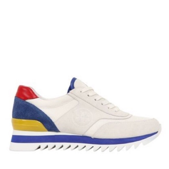 tory burch sawtooth logo sneaker